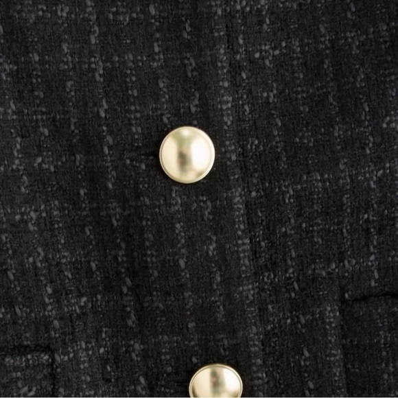 Abercrombie & Fitch Collarless Tweed Jacket - Picture 4 of 8